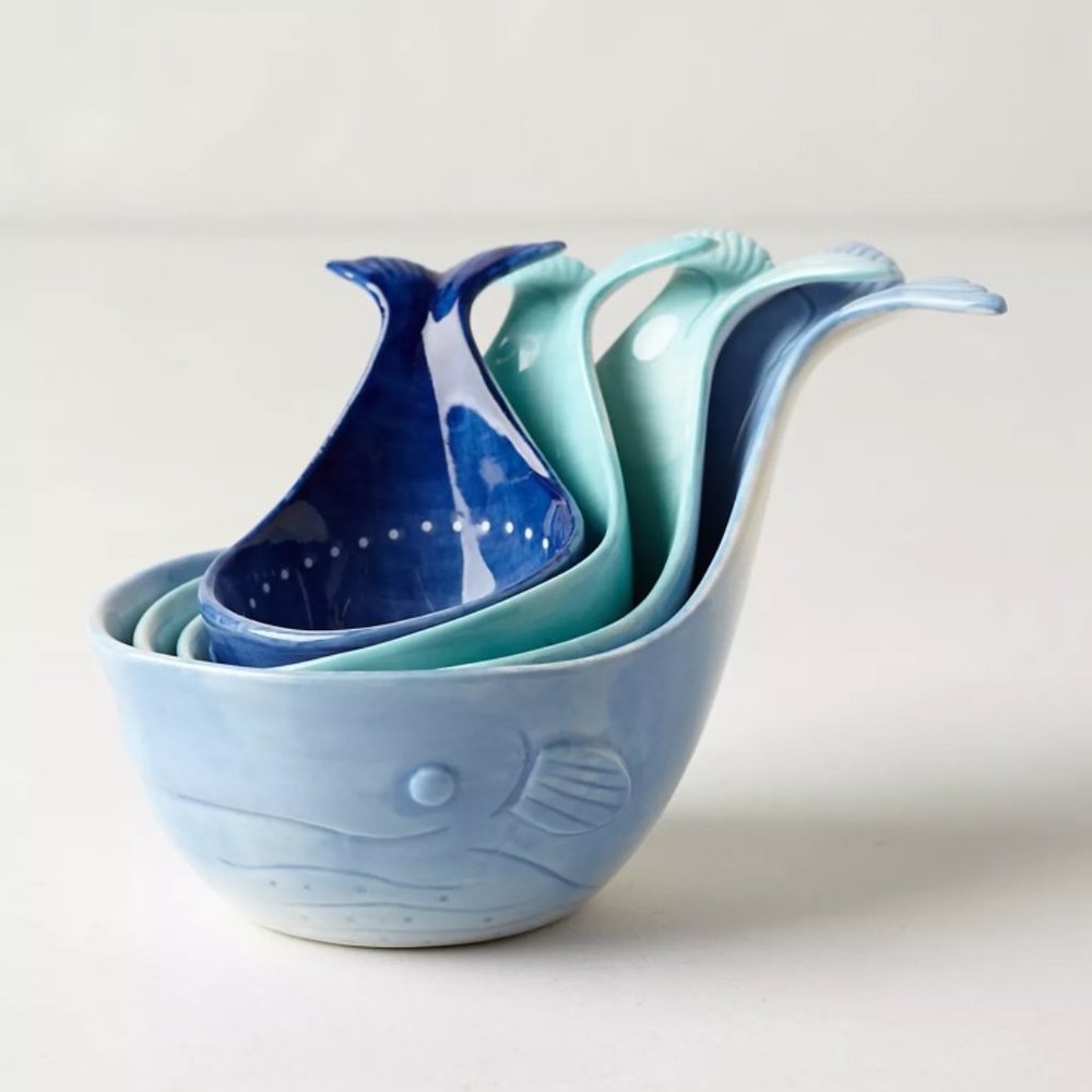 ANTHROPOLOGIE Whale-Tail Measuring Cups - Picture 1 of 12